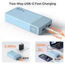 JUOVI POWER BANK 65W 20000MAH LAPTOP PORTABLE CHARGER J2931 - BLUE - Like New