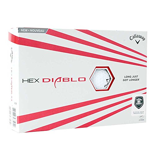 CALLAWAY GOLF HEX DIABLO GOLF BALLS 1 Dozen 641625312 - WHITE - Like New