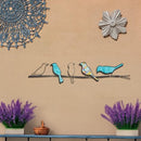 Eangee Home Design Birds On A Wire Sea Blue 29 Length 1 Width 6 Height - Brand New
