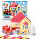 TILE TOWN BLUEY, HEELER FAMILY HOME, P52 PIECE, MAGNETIC TILE PLAYSET - MULTI - Like New
