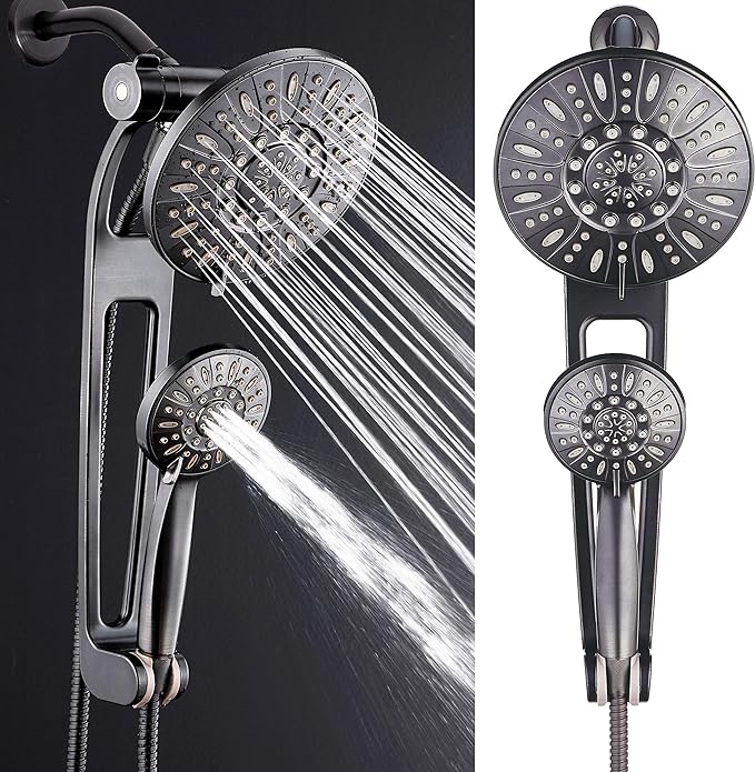 AQUABAR High-Pressure 48 mode 3 way Shower Spa Combo 4382 - Oil-Rubbed Bronze Like New