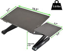 WORK EZ BEST XL ADJUSTABLE LAPTOP STAND LAP DESK WEBLS-B - - Scratch & Dent