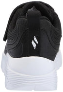 Skechers Boy's Uno Lite-worlo Sneaker Black/White Size Youth 10.5 - Like New