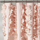 Lush Decor Riley Shower Curtain, 72"W x 72"L, Blush - Like New