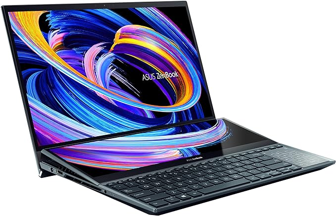 ASUS ZenBook Pro Duo 15.6” OLED 4K i7 16 1TB SSD RTX 3070 UX582LR-XS74T - Blue - Like New