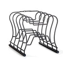 SAGLER 1 PAN ORGANIZER AND POT LID ORGANIZER 6 TIER SET OF 2 BRONZE - BLACK - Like New
