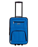 ROCKLAND FASHION SOFTSIDE UPRIGHT LUGGAGE SET, 2 PIECES, (14/19) - BLUE - Like New