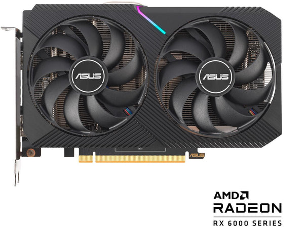 ASUS Dual AMD Radeon RX 6500 XT OC Edition 4GB GDDR6 Gaming Graphics Card