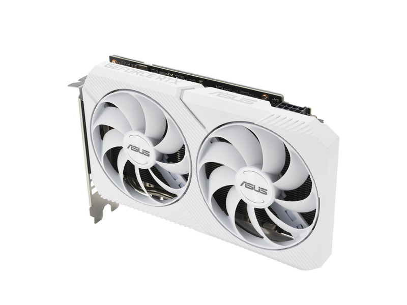 ASUS Dual GeForce RTX 3060 White OC Edition 12GB GDDR6 (PCIe 4.0, 12GB GDDR6,