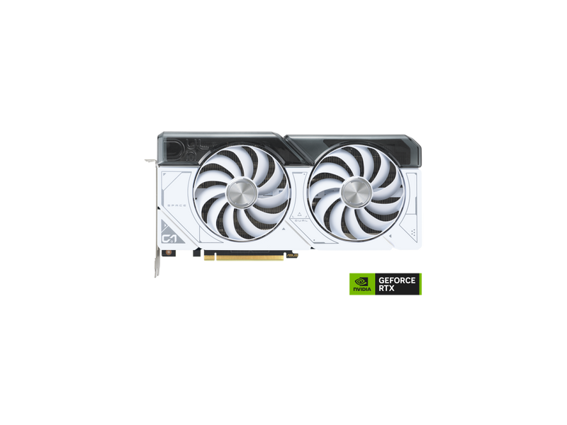 ASUS GeForce RTX 4070 Super 12GB Dual OC White GDDR6X Video Graphics Card GPU