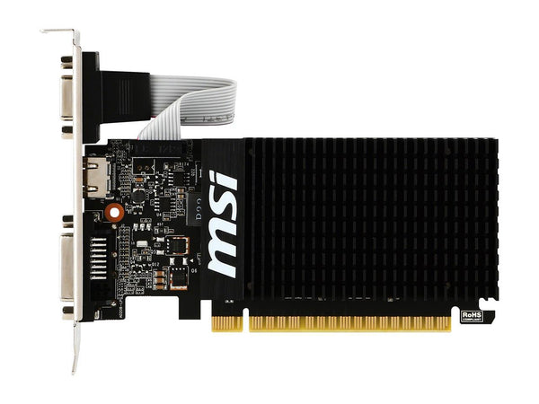 MSI GeForce GT 710 1GB DDR3 PCI Express 2.0 x16 Low Profile Video Card GT 710