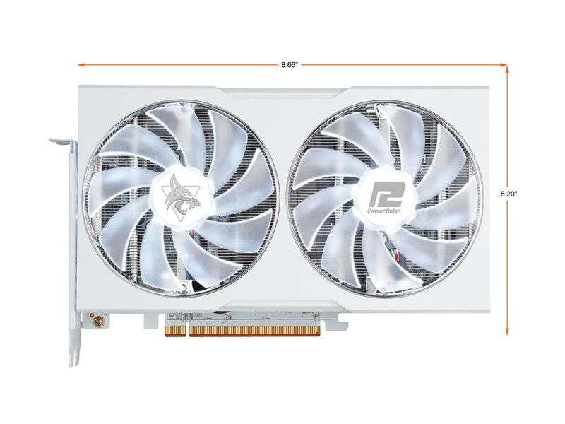 PowerColor Hellhound Spectral White Radeon RX 6650 XT 8GB GDDR6 PCI Express 4.0