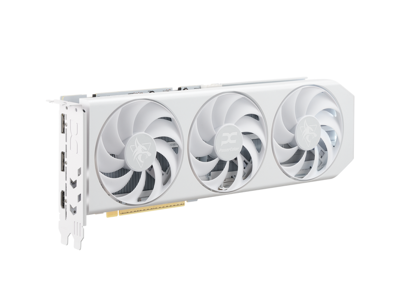 PowerColor Hellhound Spectral White Radeon RX 9060 XT 16GB GDDR6 PCI Express 5.0