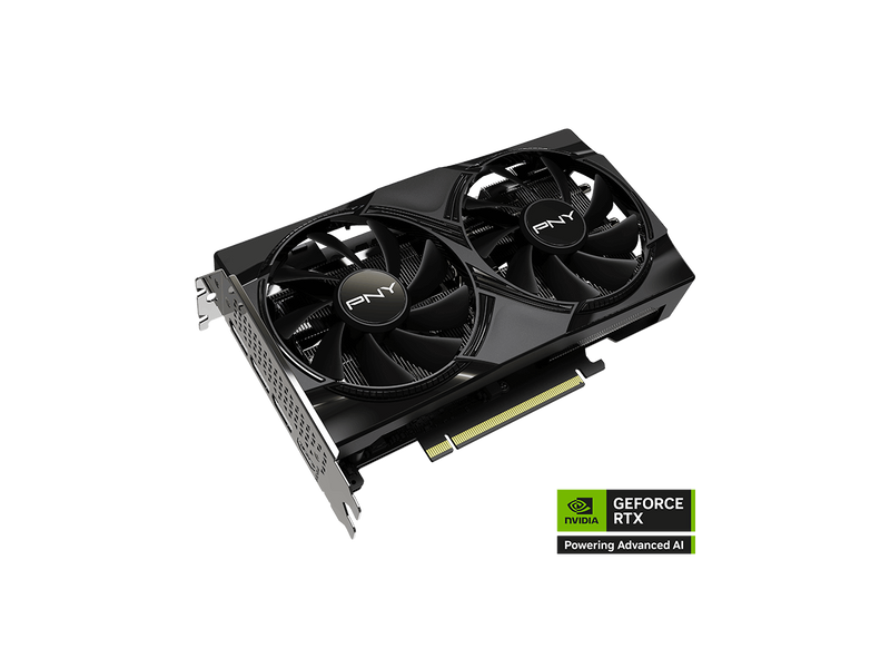PNY Dual Fan OC GeForce RTX 5060 8GB GDDR7 PCI Express 5.0 x8 ATX Graphics Card