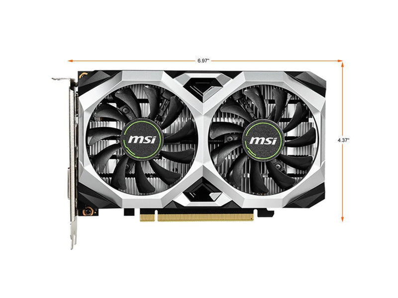 MSI Ventus GeForce GTX 1650 4GB GDDR5 PCI Express 3.0 Video Card GTX 1650 VENTUS