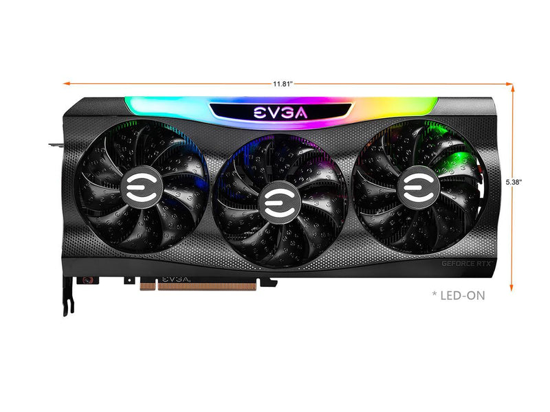 EVGA GeForce RTX 3080 FTW3 ULTRA GAMING Video Card, 10G-P5-3897-KL, 10GB GDDR6X,