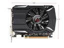 ASRock ASR VGGRRX5502G VCX VG-G R RX550 2G AMD Radeon RX550 2G GDR5 128B PCIEx16 DVID HDMI DP
