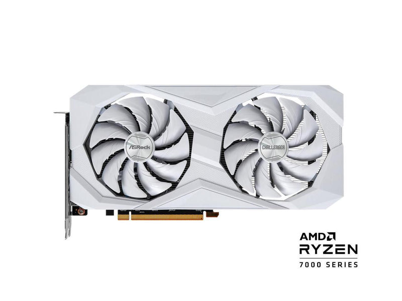 ASRock Radeon RX 6600 Challenger White 8GB GDDR6 PCI Express 4.0 Video Card