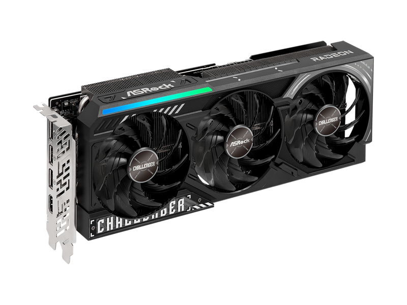 ASRock Challenger Radeon RX 9070 XT 16GB GDDR6 PCI Express 5.0 x16 Graphics Card