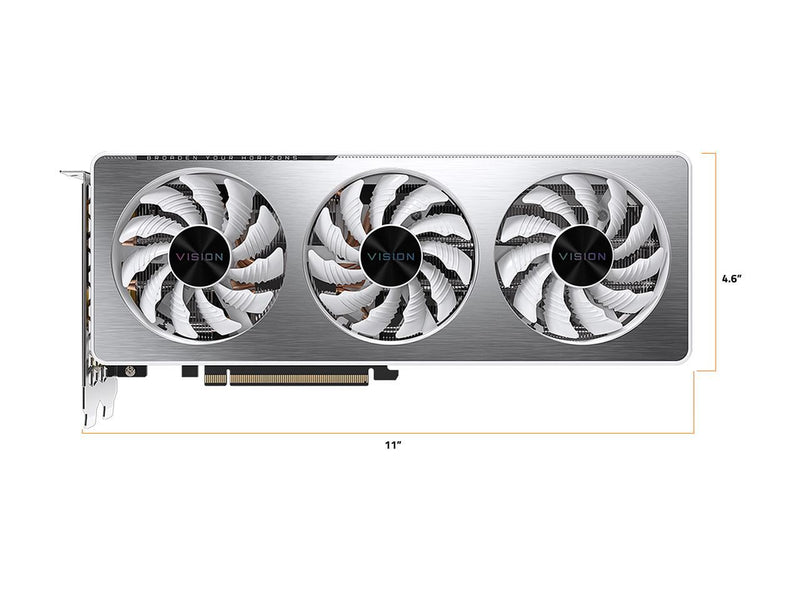 GIGABYTE Vision GeForce RTX 3060 Ti 8GB GDDR6 PCI Express 4.0 x16 ATX Video Card