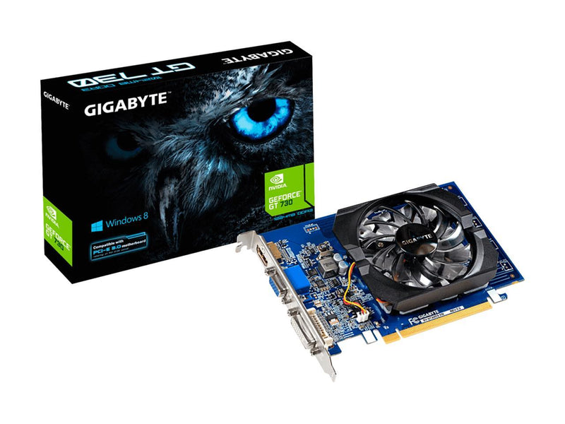GIGABYTE GeForce GT 730 GV-N730D3-2GI (rev. 3.0) Graphics Card, 2GB 64-bit