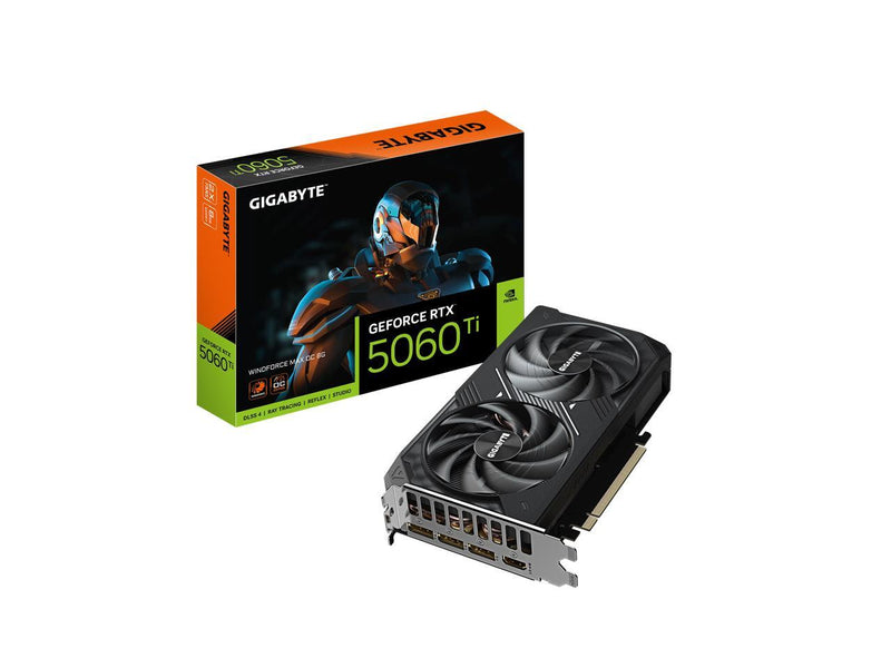 GIGABYTE WindForce GeForce RTX 5060 Ti 8GB GDDR7 PCI Express 5.0 x8 ATX Graphics
