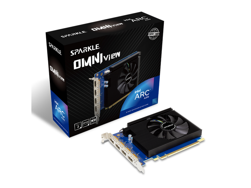 SPARKLE Arc A310 4GB GDDR6 PCI Express 4.0 x8 ATX Video Card SA310F-4G