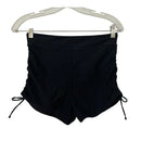 TOURNESOL WOMEN MEDIUM SWIM SHORTS BLACK TIE SIDE & FULL LINED - SIZE M - BLACK - Like New