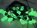 SMART OUTDOOR STRING LIGHTS, LED BULBS LIGHT, RGB - 100FT BLACK - Like New