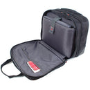 alpine swiss Men's Rolling Briefcase Wheels Roller 17" Laptop Case - Black - Like New