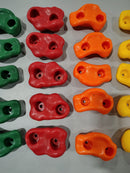 GENERIC 25PC CLIMBING HOLDS SET WITH MOUNTING HARDWARE AND SCREWS - Like New