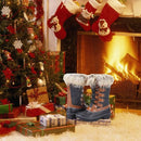 FANTURE WOMEN'S WATERPROOF WINTER SNOW BOOTS KNEE-HIGH SHOES US 10 - BROWN/GRAY - Like New