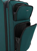 U.S. Traveler Aviron Bay Expandable Softside Luggage Carry-on 22-Inch - TEAL - Like New