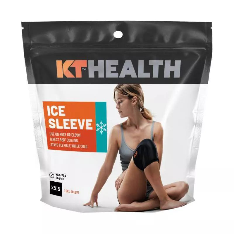 KT HEALTH KT TAPE HEALTH ICE SLEEVE - SIZE: XS/S - BLACK - Brand New
