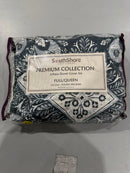 SOUTHSHORE FINE LINENS DUVET COVER SET FULL/QUEEN - GRAY/WHITE - Like New