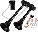 CARFKA Air Horn Truck Boats Car 150DB Super Loud Train Horns 120 PSI Air - Black - Like New