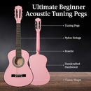 Best Choice Products 30in Kids Acoustic Guitar All-in-One Beginner Kit - Pink - Brand New
