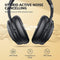 MOVSSOU SE8 Hybrid Noise Cancelling Headphones Wireless 2AB5T-SE8 - Matte Black New
