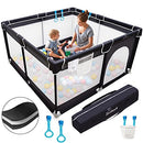 Baby Playpen, Boohaab Playpen Toddler Playard Baby Fence B09X35B13Y - Black - Brand New