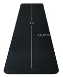 ASPIRE YOGA GEAR Balance MAT with centre line, 72" x 24" 6mm weight - Black - Brand New