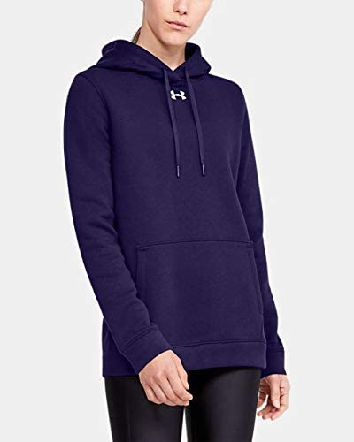1300261 Under Armour Women's Hustle Fleece Hoodie Purple L - Like New