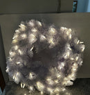 BETHLEHEM LIGHTS 26" FACET LIGHT COLOR FLIP OVERLIT WREATH MUTICOLOR - WHITE - Like New