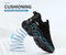 LARNMERN Steel Toe Shoes for Men Women Comfortable Safety Shoes Black Size 8 - Like New