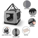 PISPETS Collapsible Soft Pet Carrier 24"x17"x17" B0C43BBBKC - Lightgrey - Brand New