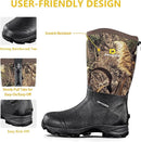 DRYCODE RUBBER BOOTS MEN 4.5MM CALF RAIN BOOTS - MEN 13 - BLACK & BROWN & CAMO - Brand New