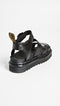 24191001 DR. MARTENS WOMEN'S BLAIRE SANDAL BLACK BRANDO LEATHER SIZE 8 - Like New