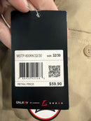 GALAXY BY HARVIC PANTS MEN'S 4 WAY STRETCH CASUAL - SIZE: MEN 32/30 - KHAKI - Brand New