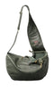 NOAH & PAW DOG SLING CARRIER, 5-18LB, MACHINE WASHABLE - DARK GREEN - Like New