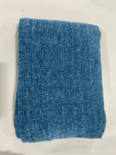 BOURINA CHENILLE THROW BLANKET SOFT - 50" X 60" - BLUE - Like New