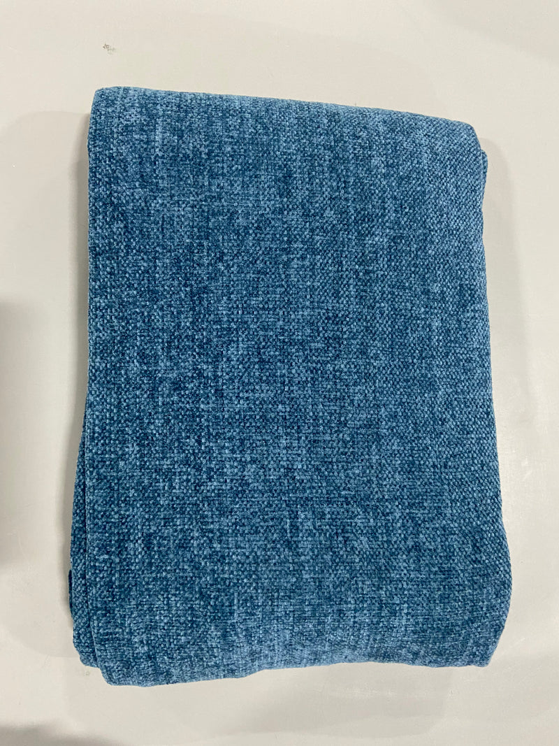 BOURINA CHENILLE THROW BLANKET SOFT - 50" X 60" - BLUE - Like New